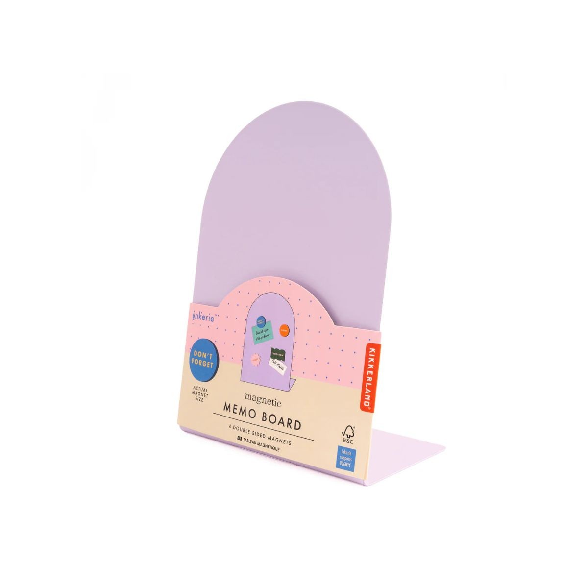 Kikkerland Inkerie Μαγνητικός Πίνακας Memo Board Μωβ