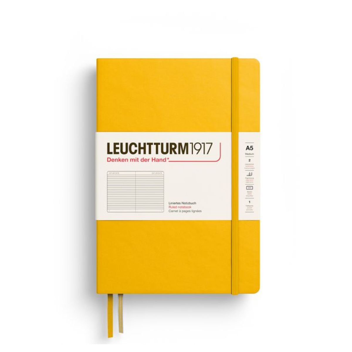 LEUCHTTURM1917 Σημειωματάριο Α5 Σκληρό Εξώφυλλο 251φ. Sunflower - Ριγέ