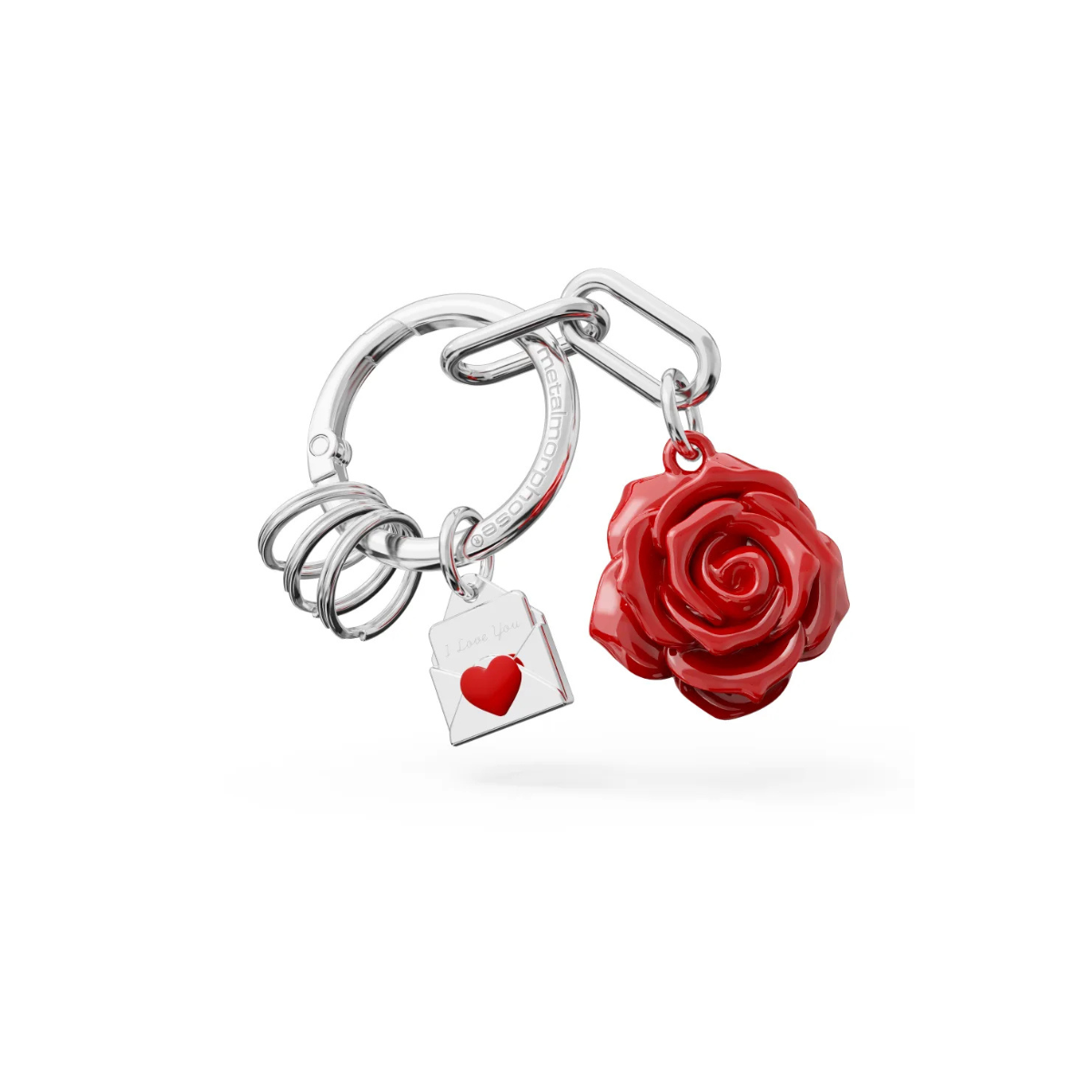 Metalmorphose Μπρελόκ Nature Collection - Rose with Letter