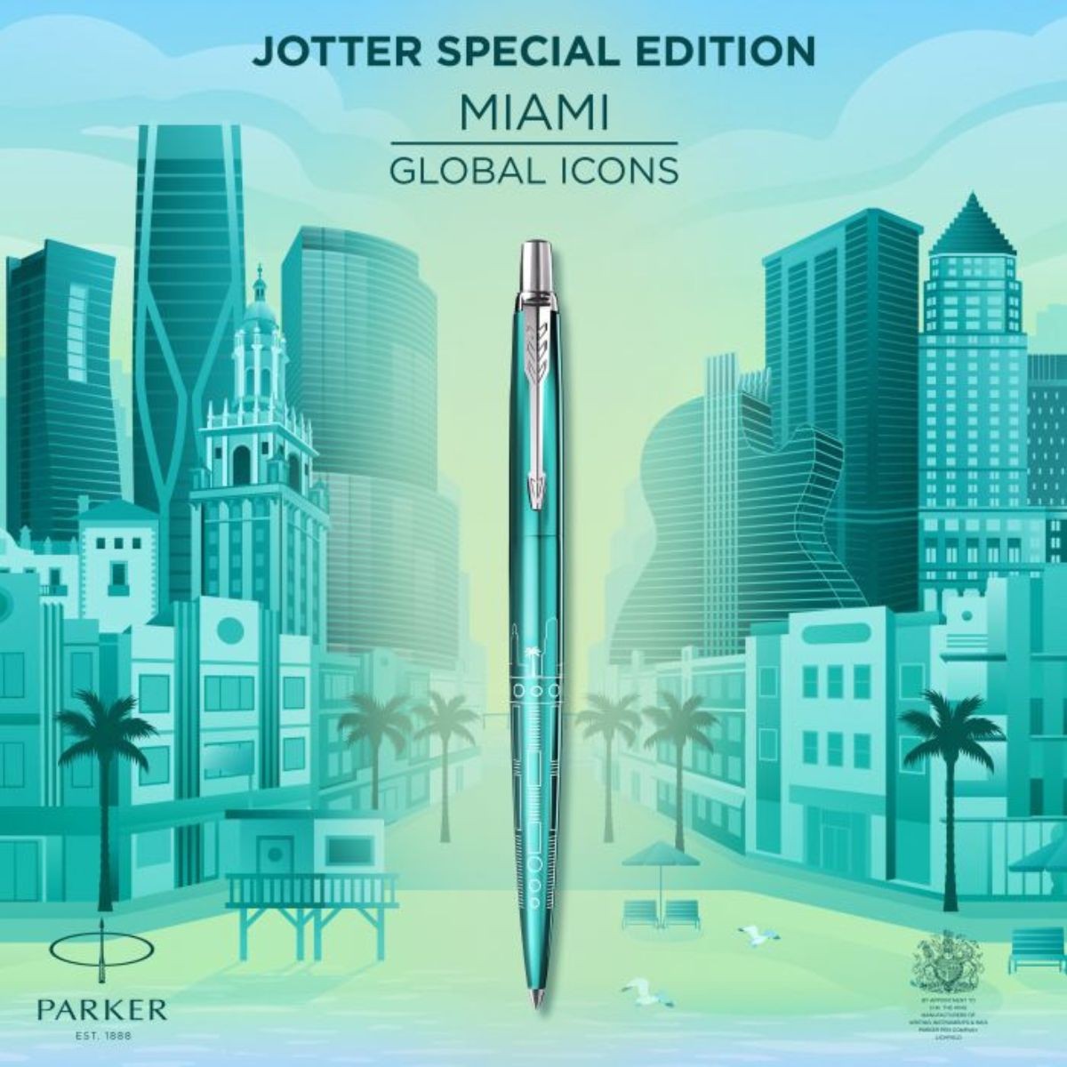 Parker Jotter Στυλό Διαρκείας Miami Turquoise CT - Special Edition