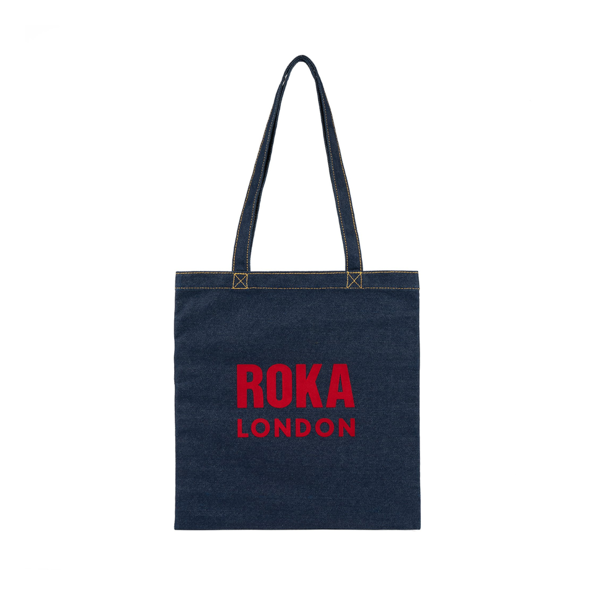 ROKA London Notting Hill Tote Τσάντα Ώμου Dark Wash Denim - Small