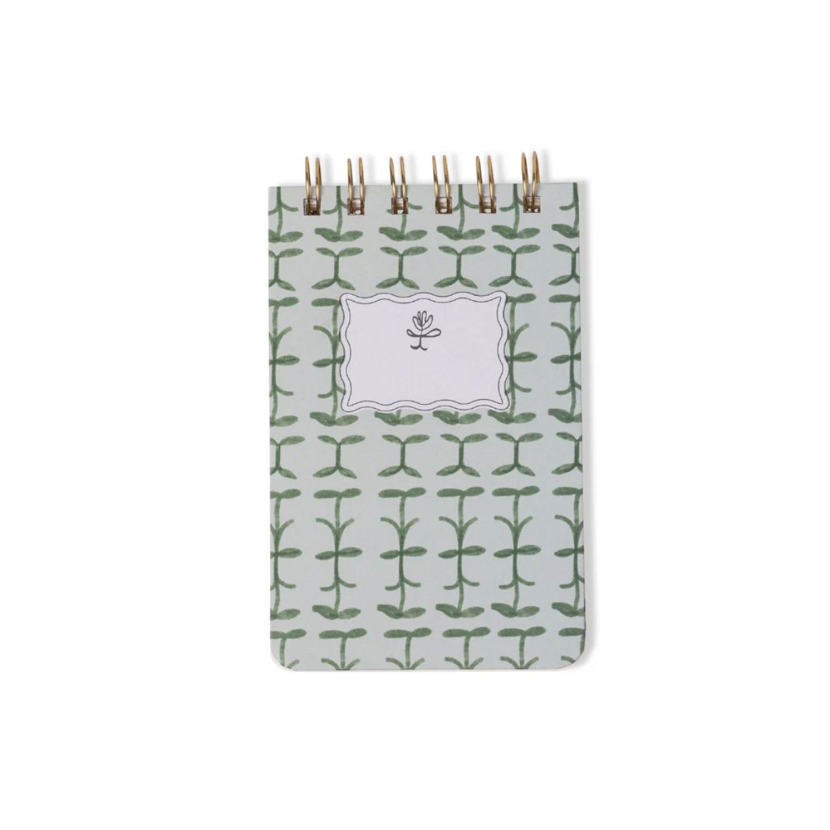 Designworks Ink Σπιράλ Σημειωματάριο Notepad Green Vine Tulip