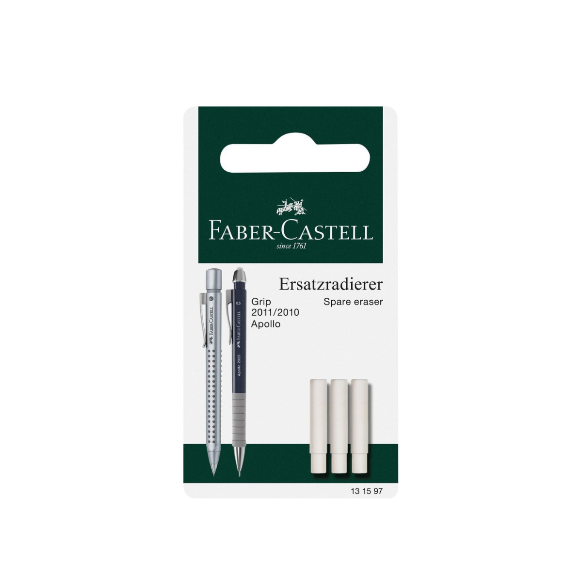 Faber Castell Σετ 3 Ανταλλακτικές Γόμες για το Grip 2011