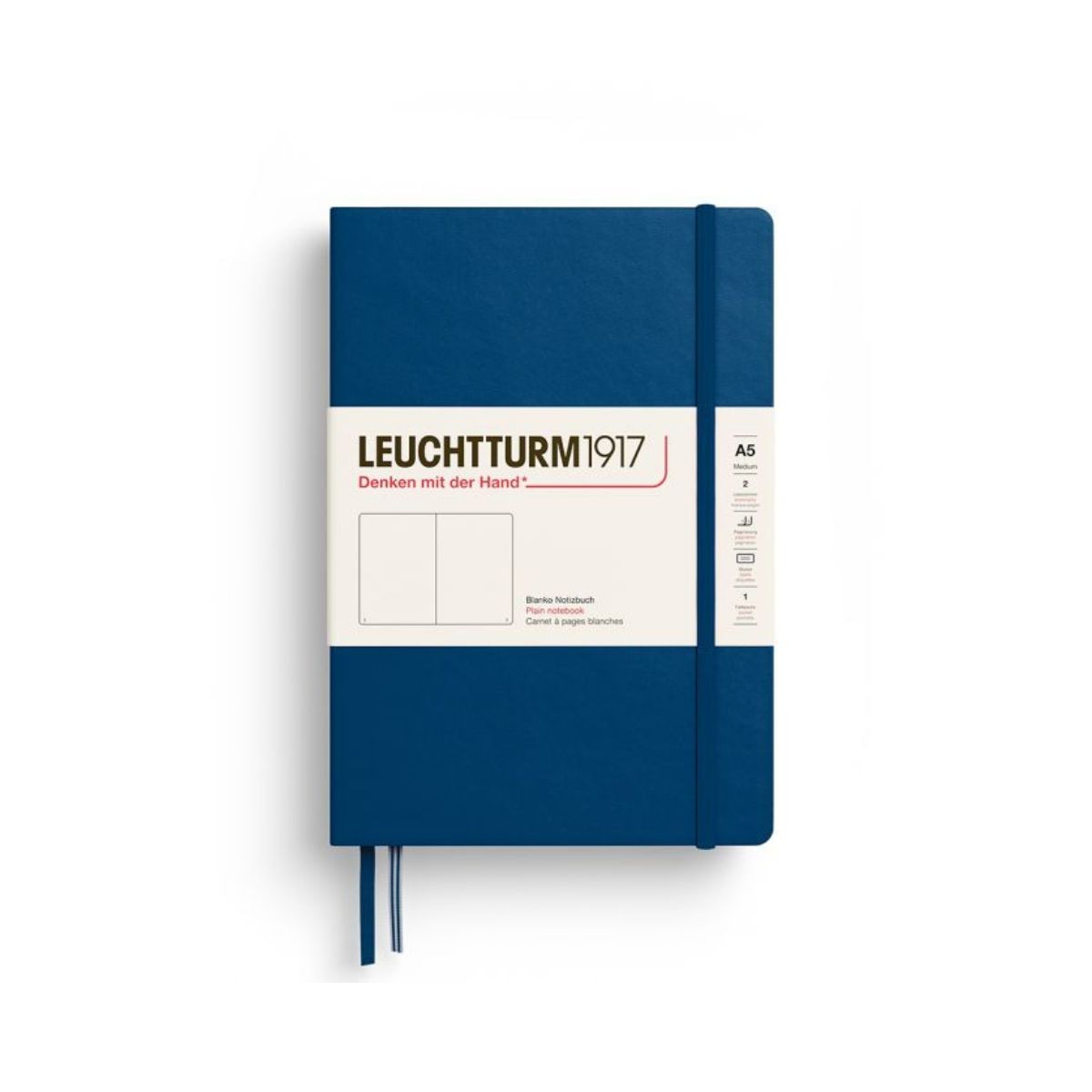 LEUCHTTURM1917 Σημειωματάριο Α5 Σκληρό Εξώφυλλο 251φ. Indigo - Λευκές Σελίδες
