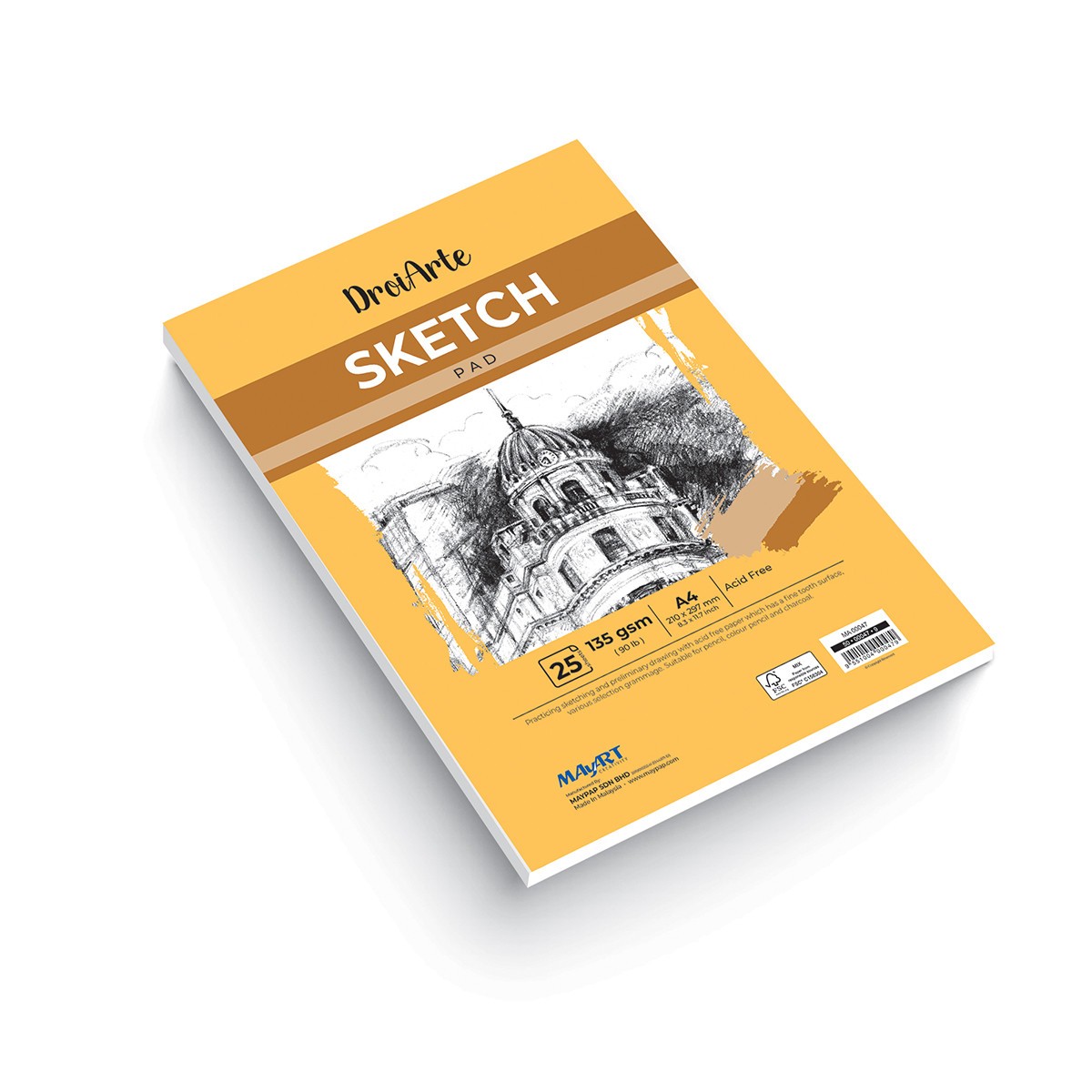 MAYART Creativity - DroiArte Series Sketch Paper Pad A4