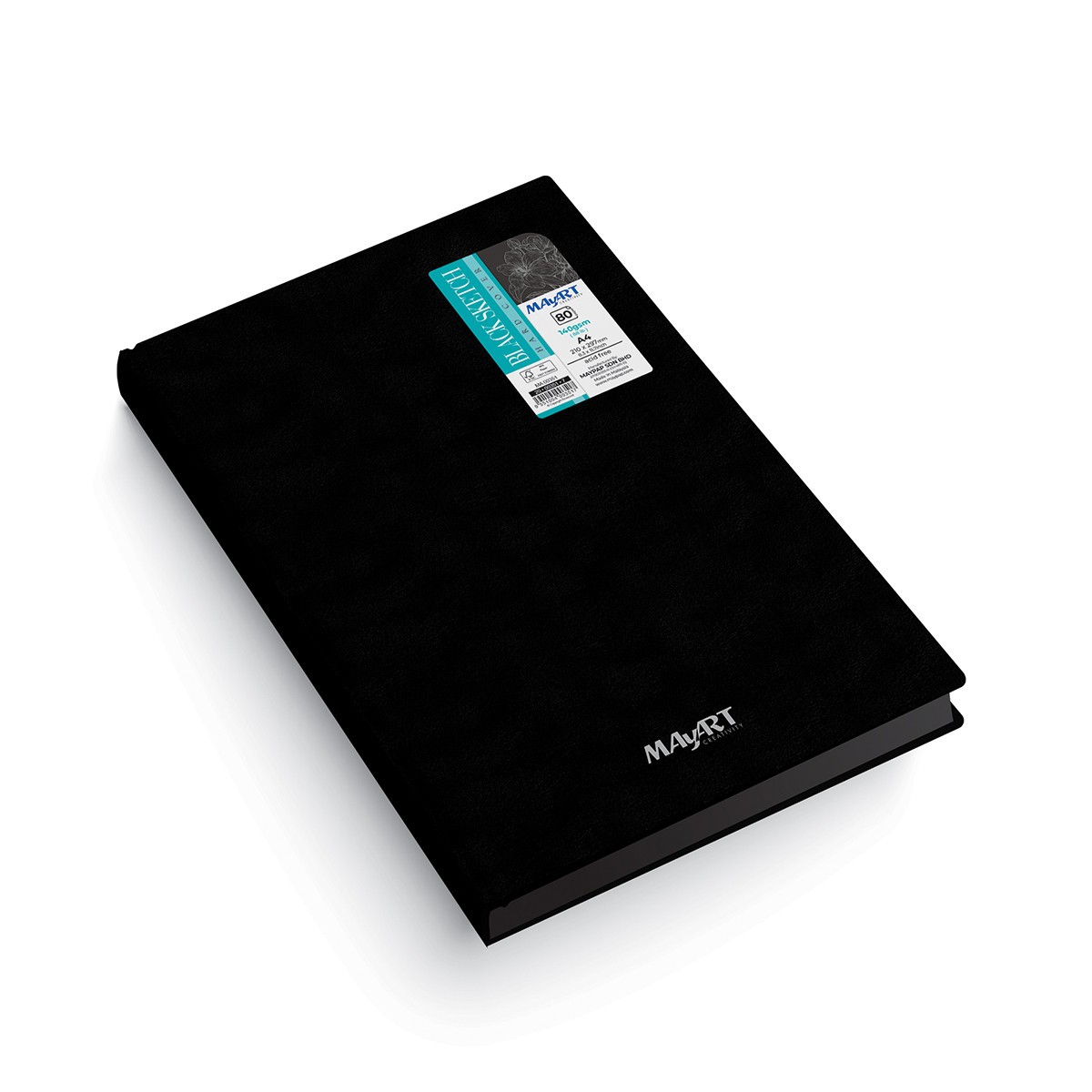 MAYART Creativity Black Sketch Series - Hard Cover Black Sketch Book A4