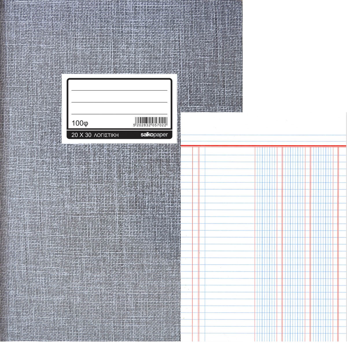 Φυλλάδα Λογιστικής 20x30cm - 250 Φύλλα Φυλλάδα Λογιστικής 20x30cm - 250 Φύλλα